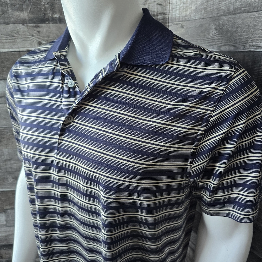 PGA Tour Fitted Short Sleeved Polo Golf Shirt Mens Large - Picture 2 of 15